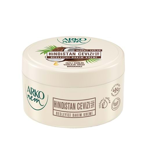 ARKO NEM HİNDİSTAN CEVİZİ YAĞI BESLEYİCİ EL BAKIM KREMİ 250 ML.