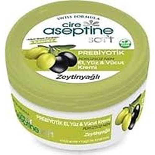 CİRE ASEPTİNE SOFT EL VE CİLT KREM 200 ML. ZEYTİNYAĞLI KAVANOZ