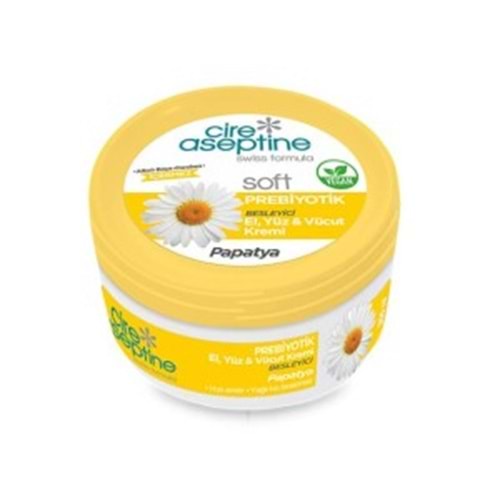 CİRE ASEPTİNE EL VE CİLT KREM SOFT 300 ML. PAPATYA KAVONOZ
