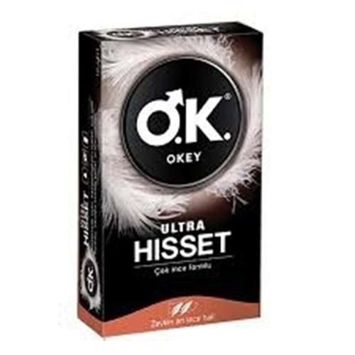 OKEY PREZERVATİF ULTRA HİSSET 12 Lİ