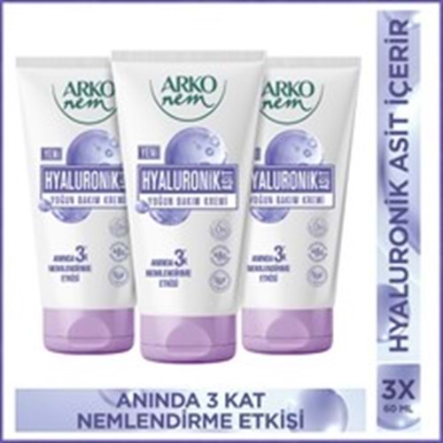 ARKO NEM EL VE CİLT YOĞUN BAKIM HYALURONİK 60 ML