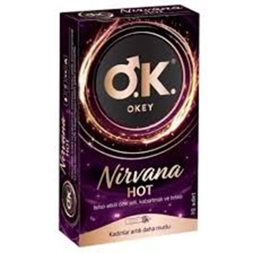 OKEY PREZERVATİF NİRVANA HOT 12 Lİ
