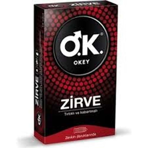 OKEY PREZERVATİF ZİRVE TIRTIKLI,KABARTMALI YAPI