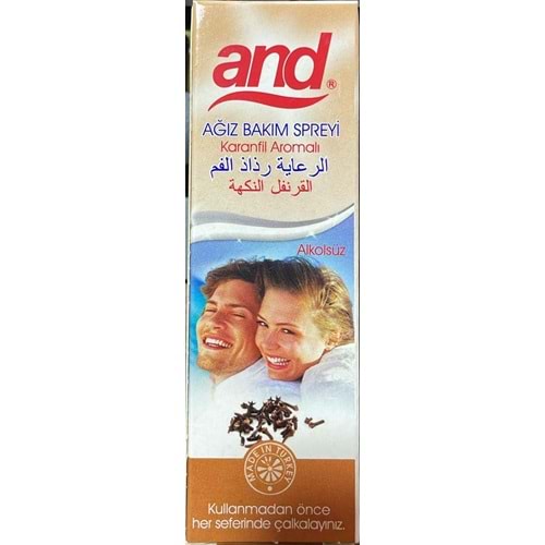 AND FOOD AĞIZ SPREYİ KARANFİL 15 ML.