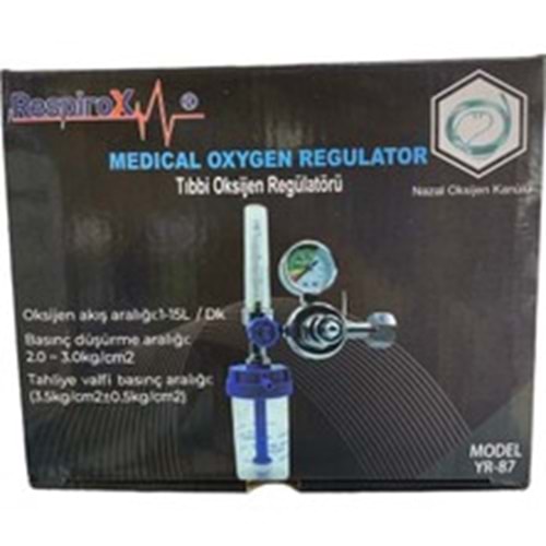 RESPİROX OKSİJEN MANOMETRE REGULATOR YR-87