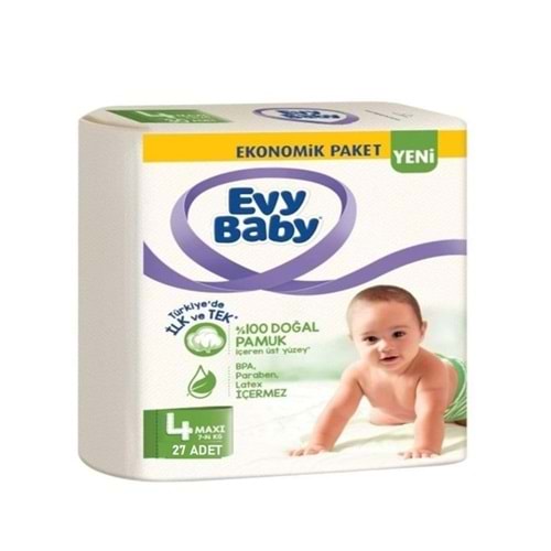 ÇOCUK BEZİ NO:4 EVY BABY 27 Lİ