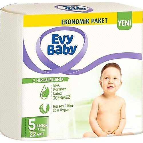 ÇOCUK BEZİ NO:5 EVY BABY 22 Lİ
