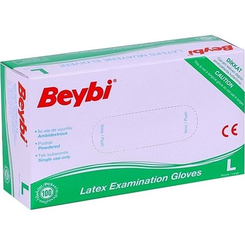 BEYBİ LATEX PUDRALI ELDİVEN LARGE