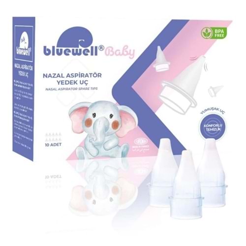 BLUEWELL BABY BURUN ASPİRATÖR YEDEK UÇ 10 LU NAZAL