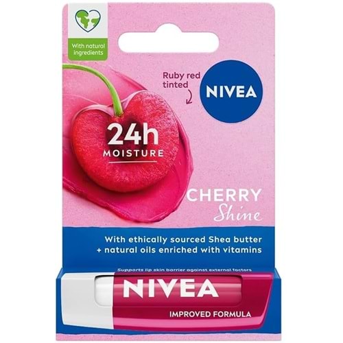 NIVEA LİP STİCK CHERRY DUDAK BAKIM KREMİ 4,8 GR ( KİRAZ )