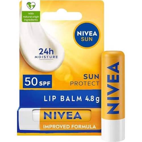 NIVEA LİP STİCK SUN PROTECT SPF50 YÜKSEK GÜNEŞ KORUYUCU DUDAK BAKIM KREMİ 4,8 GR
