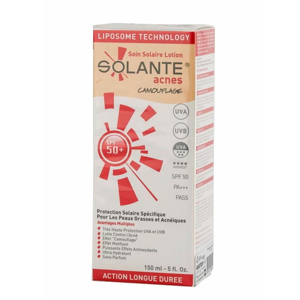 GÜNEŞ KREMİ SOLANTE ACNES TİNTED